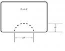 3' x 4.5' Rectangle