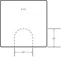 5' x 5' Rectangle (Solid Black Only)