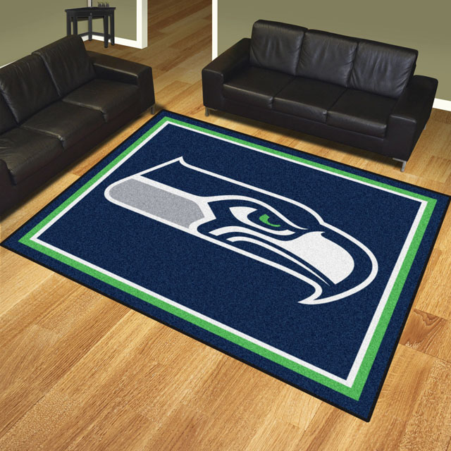 Seattle Seahawks Area Rugs Nfl Logo Mats 17497 Area Rug 8 X