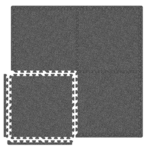 Foam Carpet Tiles Reviews Online Ping Exus Foam Carpet Tiles Light Gray Set Of 12 48 Sq Ft