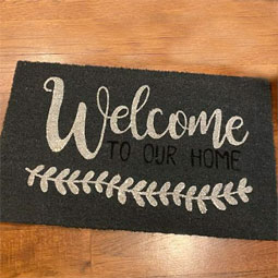 Welcome to our home door mat