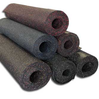 Rubber Gym Flooring Rolls View: Rolled Rubber Gym Flooring