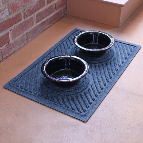 Uniklook Calm design Pet food mat, dog mat for food and water bowl