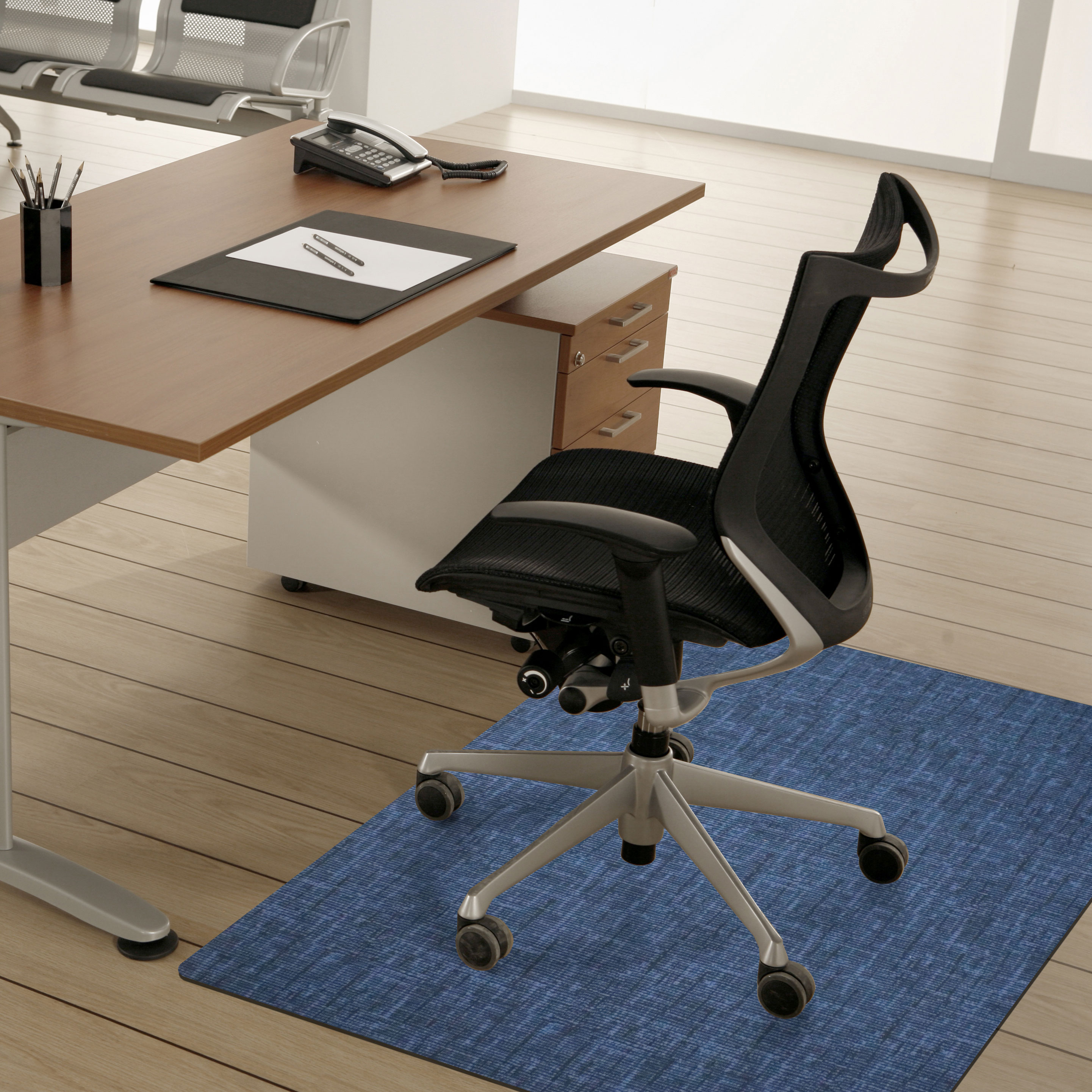 Desk Chair Mat Astella Collection Blue