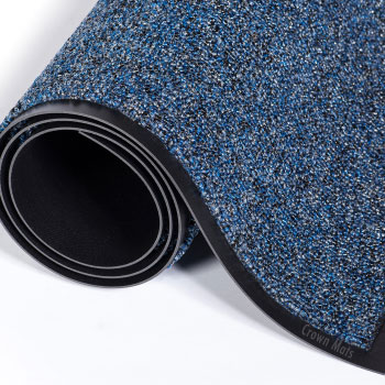 Crown Cross Over Scraper Mat Blue