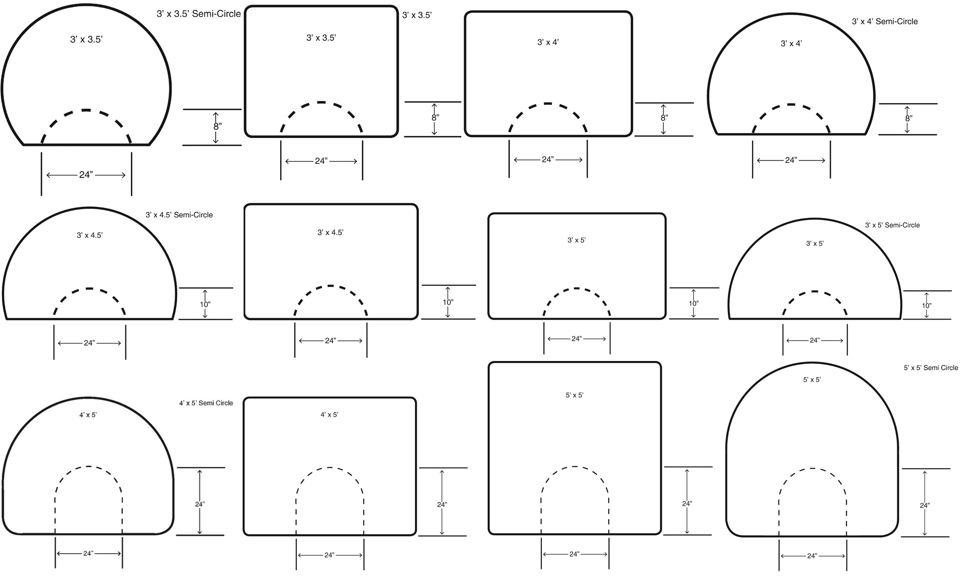 Salon mats with online square cut out