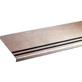 Roppe Heavy Duty Smooth Stair Tread with Abrasive Strip
