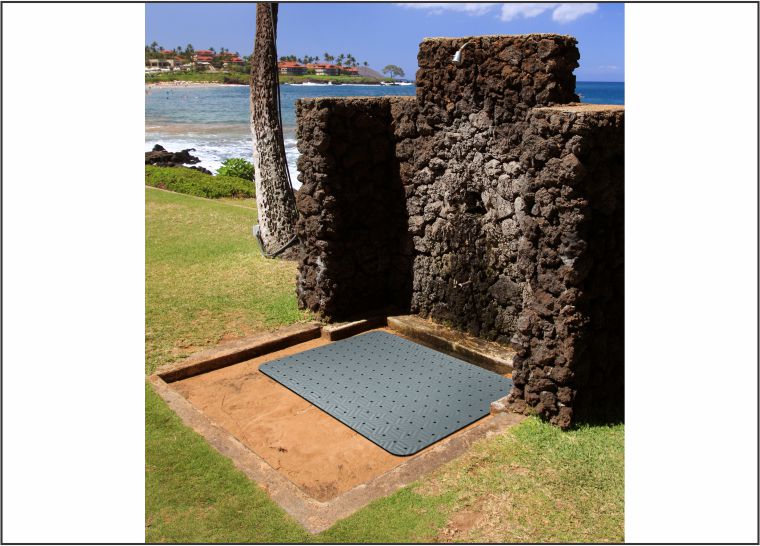 Outdoor shop shower mat