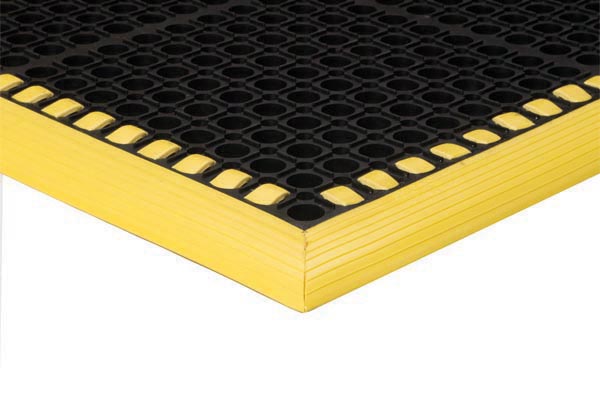 Safety Tru-Tread with Grit Tuff with Yellow Border