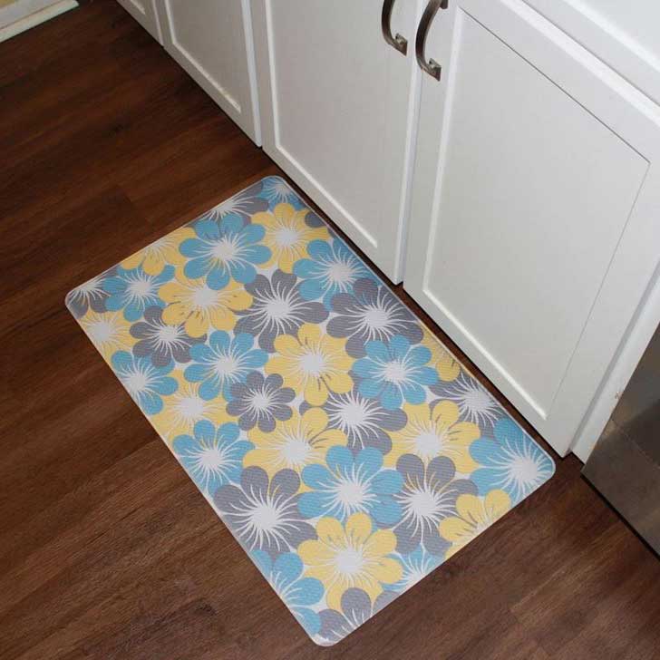 Comfort Smart Kitchen Mat Flower Design