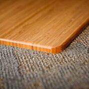Bamboo Chair Mat Corner Bamboo Chair Mat Corner