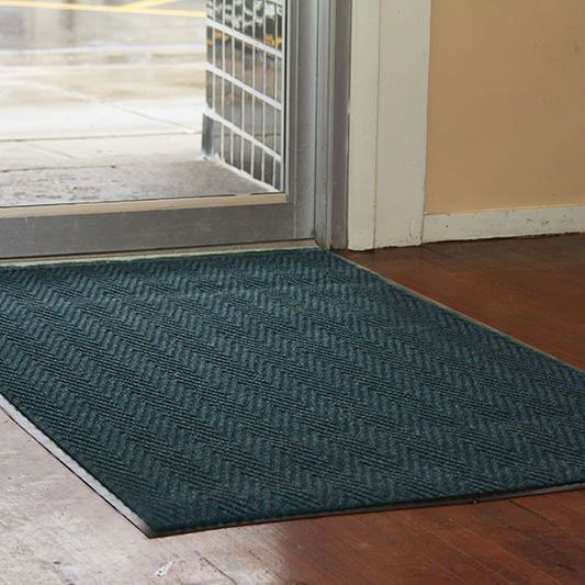 Chevron Patterned Indoor Scraper/Wiper Entrance Mat - FloorMatShop -  Commercial Floor Matting & Custom Logo Mats