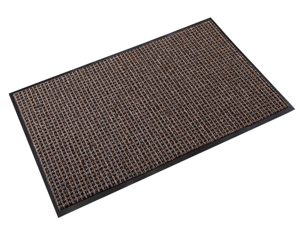 Oxford Elite Mat with Anti-Microbial Backing Black/Brown
