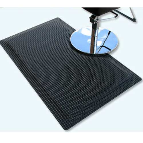 24 Wide, Rhino Mats, Industrial Smooth Anti-Fatigue Mat, Black, 1/2  Thick, Choose Length 