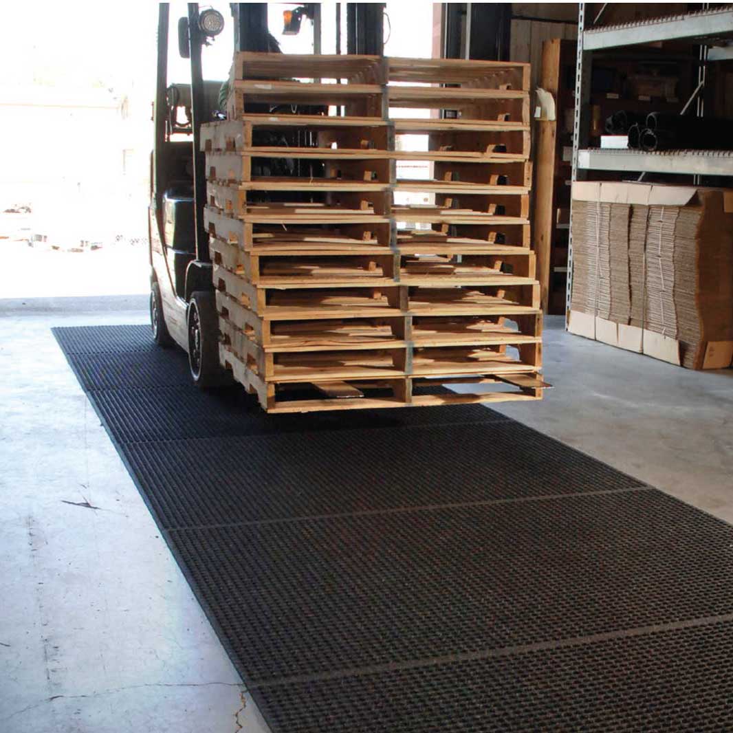 4x6' Heavy Duty Economy Rubber Flooring - Rubber Mats Gym Flooring