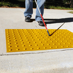 Truncated Dome Top ADA Yellow Mats Recessed