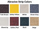 Light Duty Smooth Stair Tread with Abrasive Strip Colors