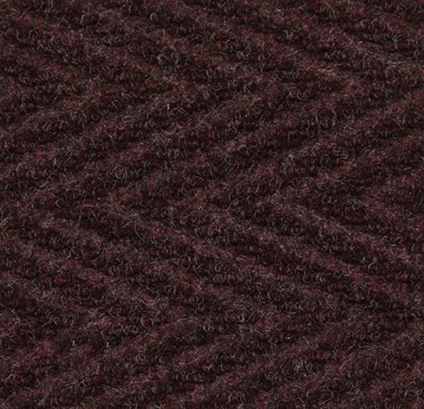 Chevron Indoor Entrance Mat in Burgundy