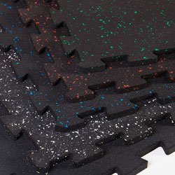 Recycled Rubber Interlocking Sure Flexx Sport Tiles