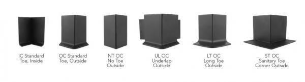 Rubber Wall Base Corners