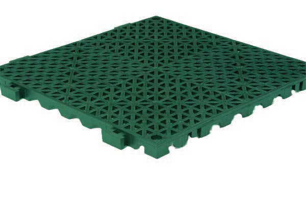 Apache Mills Grid Step Interlocking Drainage Tiles in Green