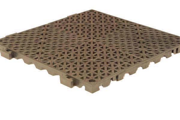 Apache Mills Grid Step Interlocking Drainage Tiles in Tan