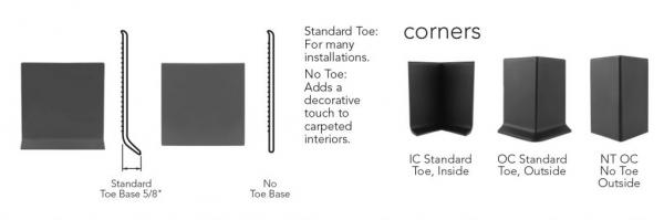 Wall Base Corners Outside Inside