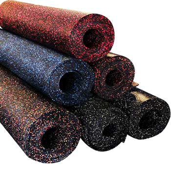 Survivor Rolled Rubber Gym Matting Color Fleck